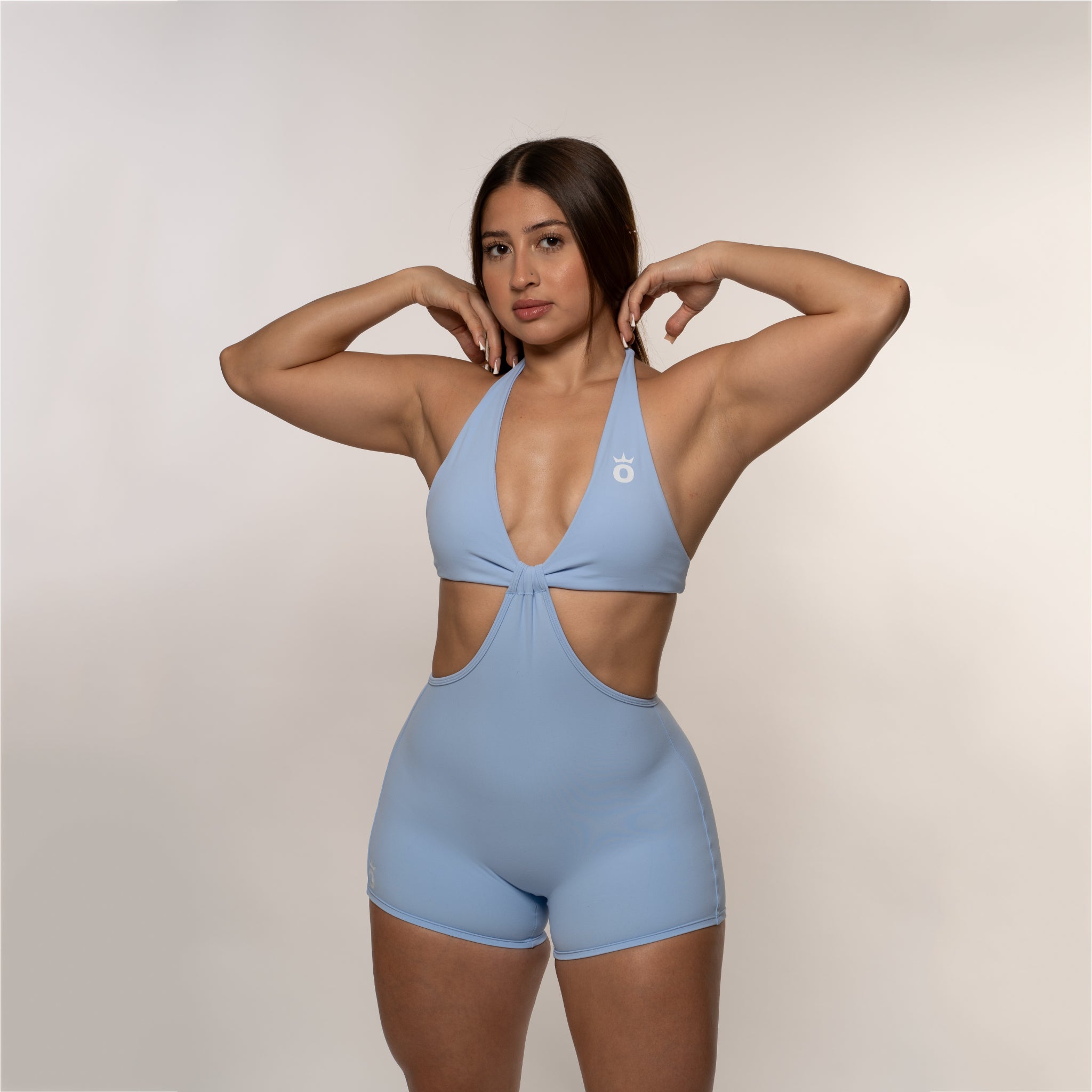 Fitness Apparel: Sky Blue Crush Bodysuit Shorts – OLOORÌ ATHLETICS