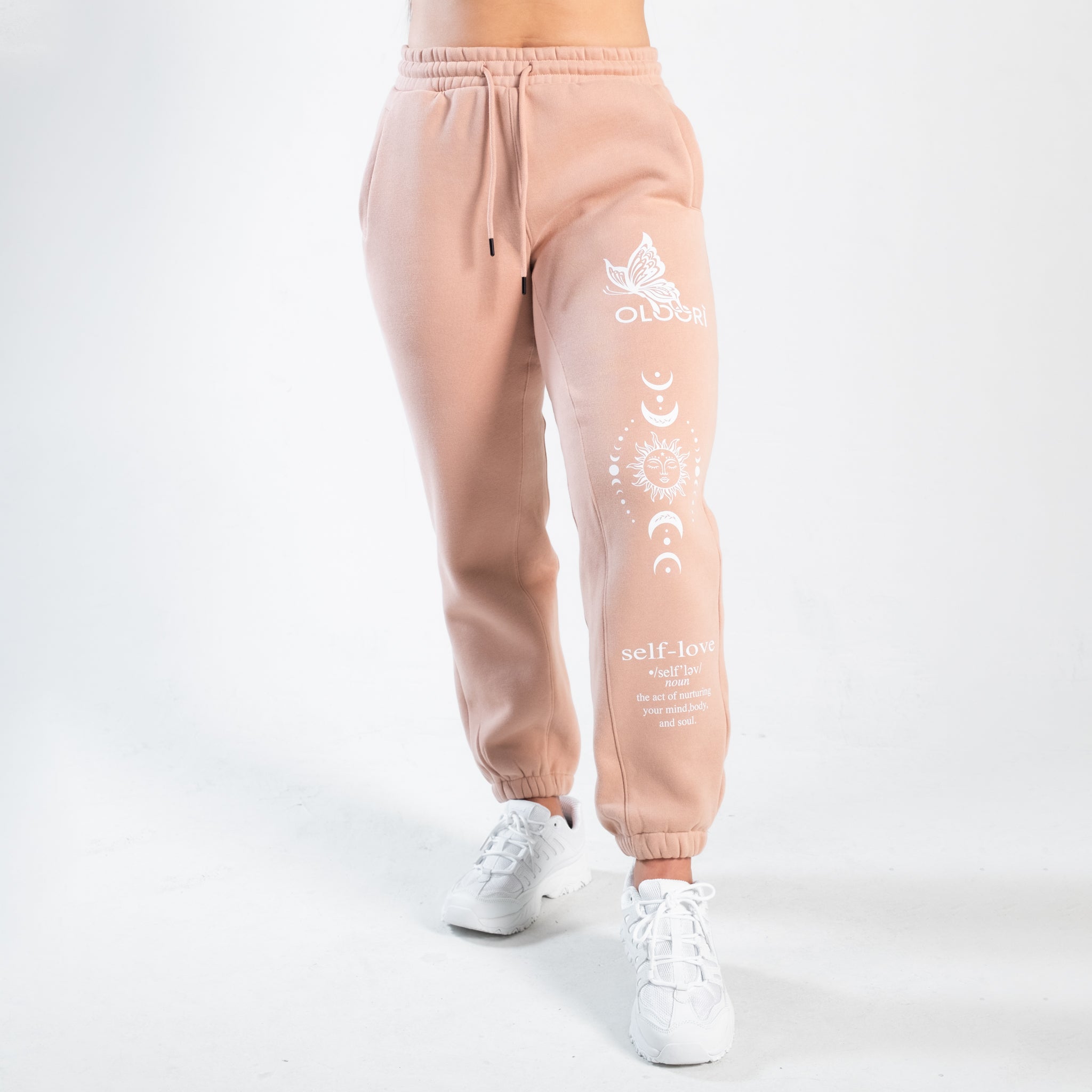 Zodiac Oversized Sweatpants | Grey Pink - S