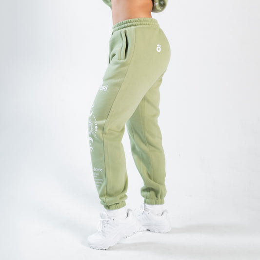 Zodiac Oversized Sweatpants | Matcha Green